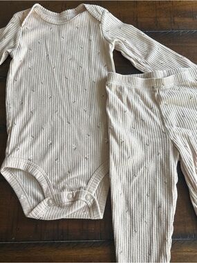 Carter's Soft Ribbed Baby Bodysuit Set - Light Pink